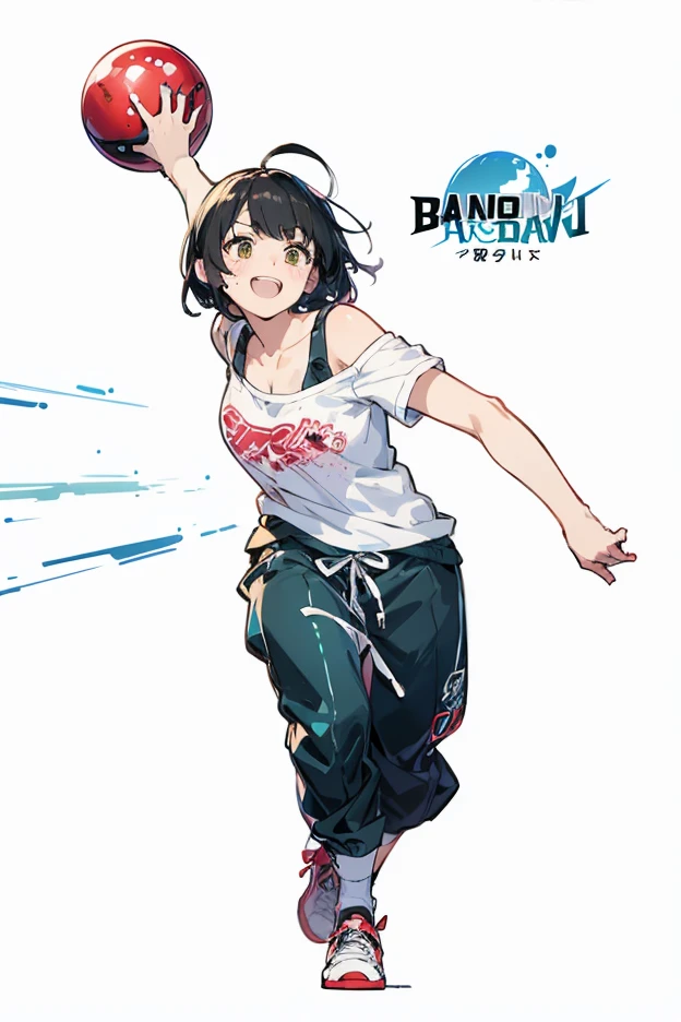 masterpiece, best quality, 1girl, solo, twintails, black hair, shirt, black_hair, closed_mouth, angry, hand on hips, shorts, <lora:aak-000020:1>