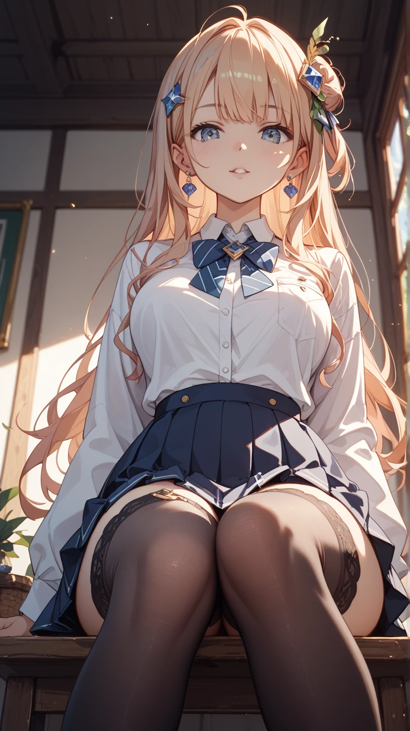 One Girl, Glowing Skin, 最high quality, (Game CG:1.4), Browsing Caution, Beautiful face and eyes in every detail、Tiny Lingerie, strict, ample breasts、((最high quality)), (Very detailed), (Very detailed CG 統合 8k 壁紙), Very detailed, High resolutionのRAWカラー写真, Professional photography,From below, (((White lace panties)))、I can see your face,(((Embarrassed face)))、(((Are crying)))、(((Anguished expression)))、Glare, anger、(((Her white panties are visible)))、((white underwear pattern))、Dancing、((((She is embarrassed that the audience saw her underwear.))))、 (((She forgot to put on her underwear so it was completely visible.)))、Dancing, (((The audience is delighted to see her panties))), (((A crowd of spectators point their cameras at her panties))), Full Shot、(((Her skirt is flipped up))),(to be born, 最high quality, masterpiece:1.5), (Realistic, Intricate details:1.2), 超High resolution, (high quality, High resolution, Finer details), alone, Curvy Women, blush, Sweat, Oily skin, Shallow depth of field,(masterpiece、最high quality、High resolution、unity 8k wallpaper、Very detailedCG:1)、(Consciousness upward:1.0)、One Girl、最high quality、8Kmasterpiece、((software)), (18-year-old female, Beautiful detailed woman, Female police officer),(blonde)White and thin uniform,(Black leather micro mini skirt), ((With a shy look:1.5)), Hard nipples, Narrow waist, , Ultra mini skirt, ((Black Pantyhose)), (((I&#39;Lifting my skirt to show my pantyhose))), ((Spread your legs)), (Please open your legs),, Looking down,((Skirt Lift)),blue eyes, hair ornaments, Hair Ribbon,Show your forehead、Twin tails、Random colored see-through  uniform、Lace choker, short hair,,No bra,,Very detailedな肌, Realistic texture、Very detailedな顔, (Beautiful Fine Eyes, ,The girl has a toned figure., (((Boldly flip up the skirt)))、 大量のSweatをかく、Sweatで濡れた髪、Sweatで透ける服、Sweatだく、目立つSweat、Sweatでぬれた髪、Athlete System、Cherry blossoms fluttering down、Silver Hair、Night cityscape。Reflection of light、moonlight、