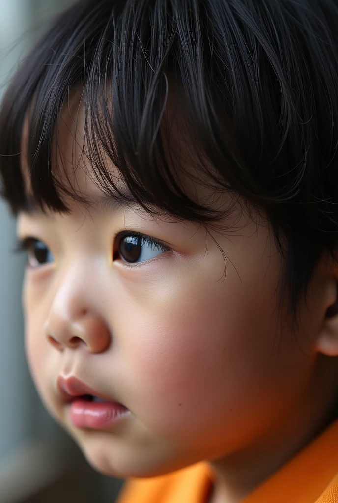 (best quality, masterpiece, ultra detailed, ultra high res, photorealistic, raw photo, absurdres, absolutely resolution) Zooming in and taking a fixed shot, a age Japanese male idol is lost in thought, A teenJapanese male idol is lost in thought with a serious expression