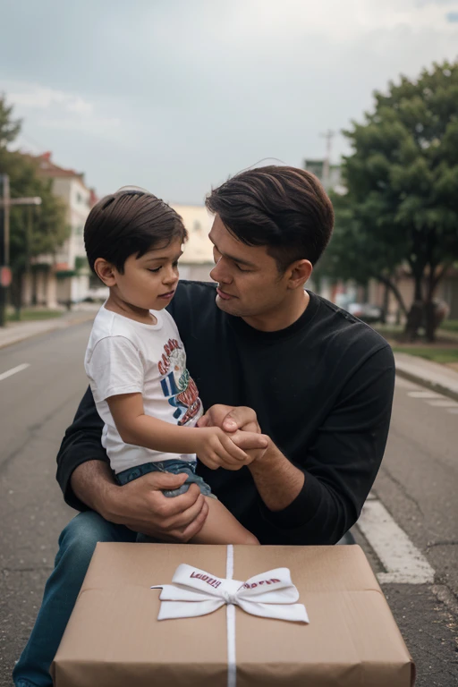 They were two boys standing side by side,Take the gift, giving gifts to people, ???, Gamine, with a child, family photos, birthday, Gifts, stockphoto, photographed, commercial photo of toys, advertising photograph, set photo, istock, photo - shot, Boy, Children, Artis, photo shot, celebrating, stock image, holding gift, adolable