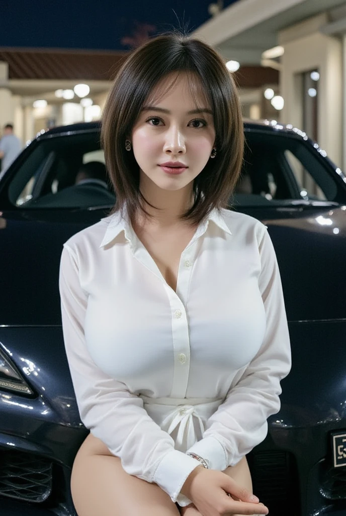 1 japanese girl,medium straight hair,bangs,small face,beautiful cute face,(huge breasts:1.1),narrow waist,neat and innocent girl,
BREAK
(professional stylish snapshot published in fashion magazines:1.2),
(stylish sexy model woman:1.2),
(shorts, elegant formal shirt:1.4),(thighhighs:1.3),(focus on thighs:1.2),
(on street, stylish cityscape,high -rise buildings,cars:1.3),(from side:1.1),
BREAK
fun feeling,
(dynamic pose:1.3),dynamic angle,
(model posing:1.2),(full body:1.4),
composed face expression,smile,
BREAK,
(absurdres:1.3),(ultra detailed photograph:1.5),(detailed face and skin:1.3),(ultra high res:1.5),(photorealistic:1.5),hyperrealistic photography,best quality,symmetric clear eyes,well-groomed face,(ray tracing:1.3),
、smile、Upper body photo、Short Hair、