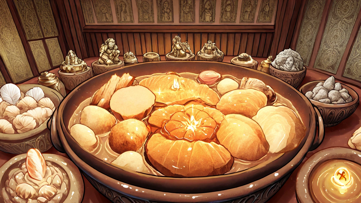 ((high-res)),(((amazing quality:1.1))), (((extreme quality:1.1))), ((( 5 women))), (((harem))), ((fully nude )), (( visible)), ( visible), perfect body, blushing, smile, (large breasts), ((perfect ass)), perfect face, , very detailed , anatomically correct ,(((women of one piece))), musturbating ,( tribal tatoo)