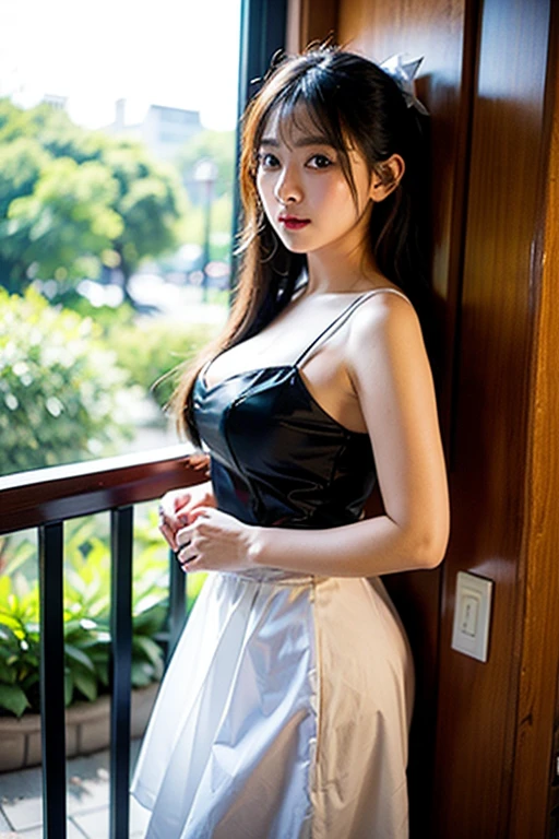 Mai Sakurajima, ((Bare shoulders)), ((Full breasts)), ((The skirt is short)), ((Sexy legs)), ((knee shot)), ((Standing, Elegant posture)), Beauty, Practical, Fashion Girl, Red lips, Mature women, Exquisite makeup, big eyes, beautiful, (best quality, masterpiece:1.2), Extremely detailed, (Practical:1.37), ((Random Scenes, Random shooting angle)), ((Sexy long legs)), Young and energetic, Charming model, (Exquisite eyes, Delicate lips), Show a bright smile, Create stunning girl images, warm color, Extremely saturated colors, Official Art, Extremely detailed的 CG, Unity 8K wallpaper, (High Dynamic Range :1.4), (Movie atmosphere),(Soft colors), (Natural skin texture, ultra-Practical, Soft Light, sharp),(Very detailed), night, moonlight