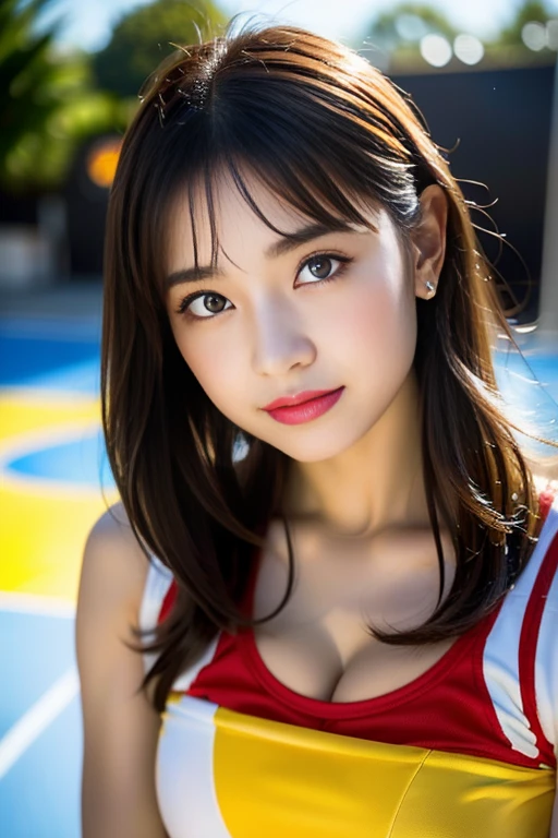 (8k, RAW photos, best quality, high resolution:1.1), (hyperrealistic:1.4),(realistic, photorealistic:1.3), full body shown, full face shown, walking, sandy beach, black micro bikini, soft light, big breasts, girl, realistic face, realistic body, realistic skin, absurdity, masterpiece, (cute:1.8), Solo, (Big breasts:1.2), Detailed Black Eyes,Innocent Eyes,Blush,Cinema Lights,Film Grain,Jewelry,Earringedium Hair:1.1)),((Floating Hair Novafrog Style)),Cherry Colored Lips,Hair Bow,Ponytail,Long Hair,Open Lips, Top Teeth, (Smiling Eyes:0.6), ((grinning:1.2)),Depth of Field, Blurred Background, Eye Focus, Bokeh,Young, 85mm Lens, f/1.4,Professional Lighting, Young,Portrait,Photon Mapping,Physically Based Rendering