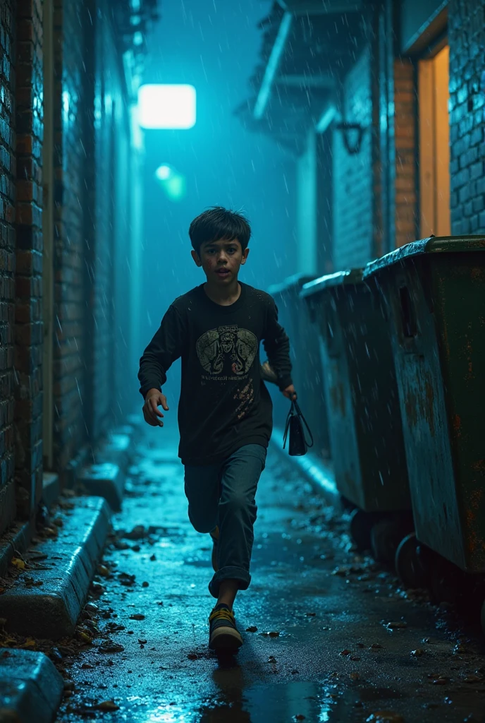 A boy photo graph in the crime scene