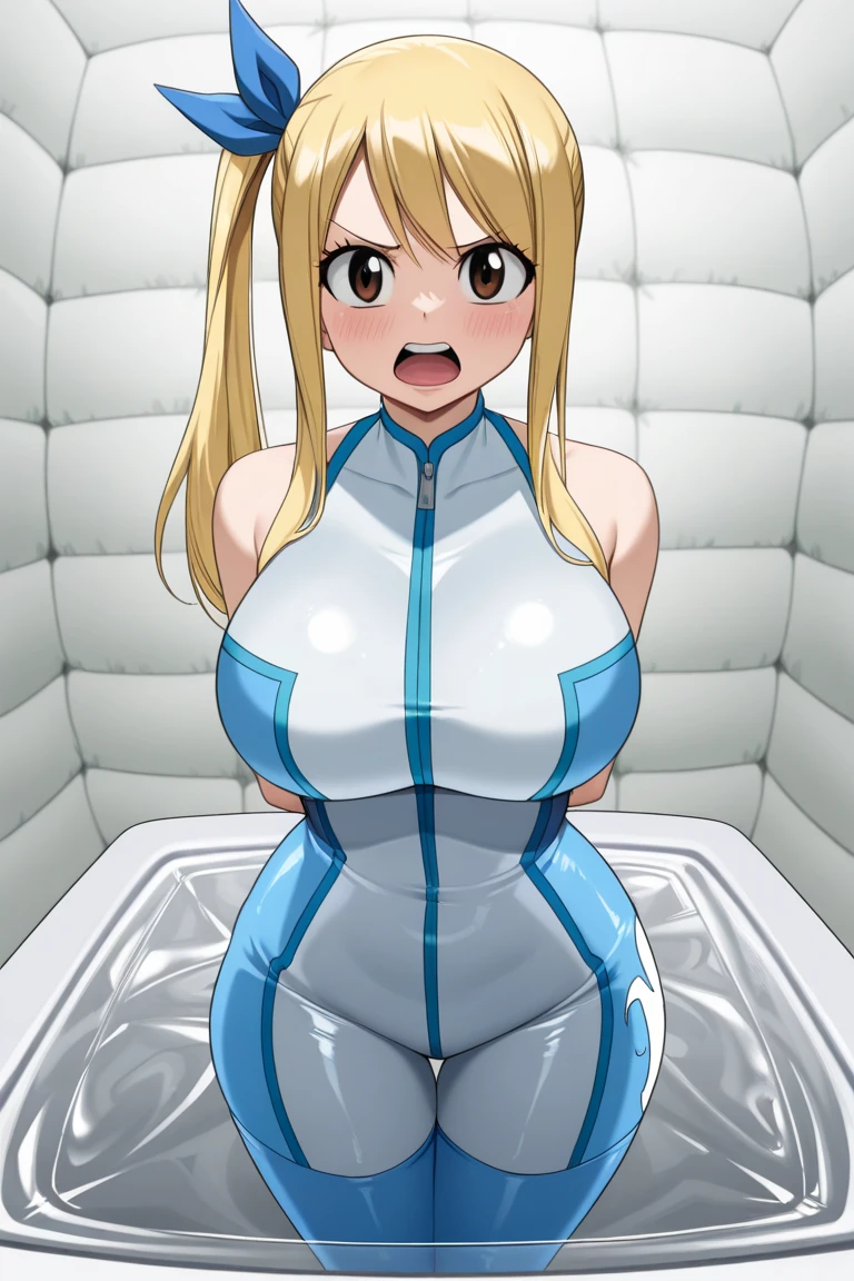 score_9, score_8_up, score_7_up, source_anime, ahegao,double peace,lying on back,3fat men,1muscular girl,multiple boys,vaginal penis,hand job, hetero,(1muscular girl:1.4),(long hair),straight hair, (blonde hair), light blue eyes, (huge breasts), pale skin,shiny skin,(trembling),((She wears plugsuit)), cum in pussy,(cum on clothes:1.4), cum on breasts,cum on body,cum facial, bukkake, cum in mouth,cum on hair,(excessive cum),(3fat men,short stature:1.4),((smug)),small penis,(wrestling ring),