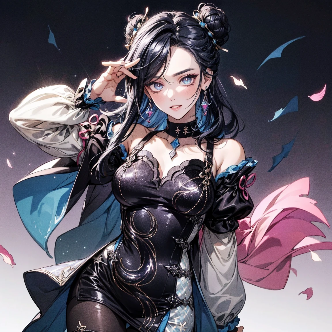 Official Art, unity 8k wallpaper, Super detailed, beautifully、aesthetic, masterpiece, Highest quality, Chinese style, (zenTangle, Mandala, Tangle, enTangle), Flower Ecstasy, One girl, Very detailed, Dynamic Angle, Cowboy Shot, The most beautiful form of chaos, elegant, Brutalist design, Vibrant colors, Romanticism, James Jean, Robbie Dowie Anton, Ross Tran, Francis Bacon, It was freezing cold, Adrian's genius, Petra Cortright, Gerhard Richter, takato yamamoto, Ashley Wood, Atmospheric