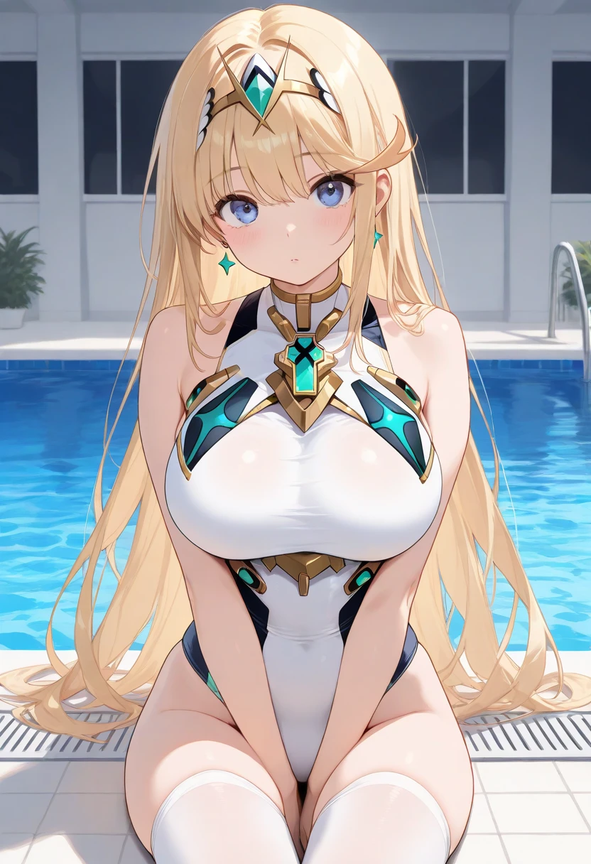 masterpiece, best quality, beautiful art, high resolution, well formed hands, body and fingers, 1 woman, solo, Lumine , wearing a wonder woman outfit , tiara , adult, big breasted, cleavage, full body, sexy and skimpy outfit , gorgeous legs and thighs , ryona,in peril, she is defeated, knocked out, passed out, closed eyes, exhausted, unconscious, laying down on the sand, extended exposed body, full body on the sand, breathing heavily, sexy smirk on her face, bouncing breasts, sexy defeated pose, defeat and KO scene, fallen beauty, martial arts tournament with beach environment