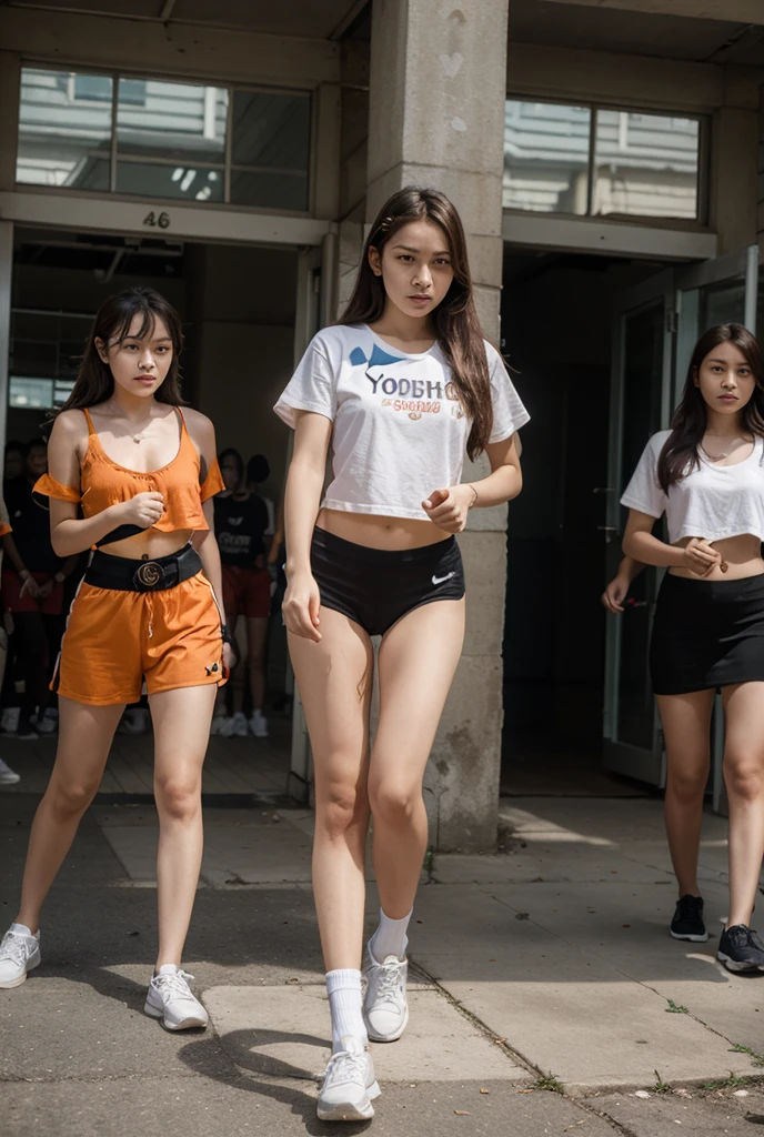 athlete、Woman、Beautie、Top image quality、softlight、(depth of fields)、超A high resolution、(Photorealsitic:1,4)、Raw photography、(portlate:1,4)、The ultra-detailliert、beauty legs、独奏