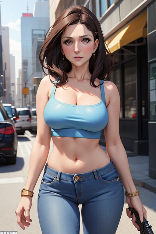 ((masterpiece, best quality, cinematic, photorealistic, ultra-detailed)), ((20 years old)), ((wide shot, full body visibility)), bending over, ass facing the camera, ((alluring girl)), mini bikini , thong, detailed nipples, triple D cup breasts, exposing her breasts to her boyfriend, big ass, (((big round buttocks))), naked, nude, ((voluptuous body, perfect anatomy, sexy body)), ((glossy red skin, feeling hot)), ((loose beachy waves hairstyle, subtle caramel highlights hair color)), beautiful makeup, (perfect hands, perfect eyes), (large cleavage, long round legs), ((wearing an off-the-shoulder crop top in a soft lavender color:1.2)), ((wearing high-waisted denim shorts in a light wash:1.3)), ((delicate silver necklace)), ((navel)), ((dynamic background)), ((sensual pose, ))