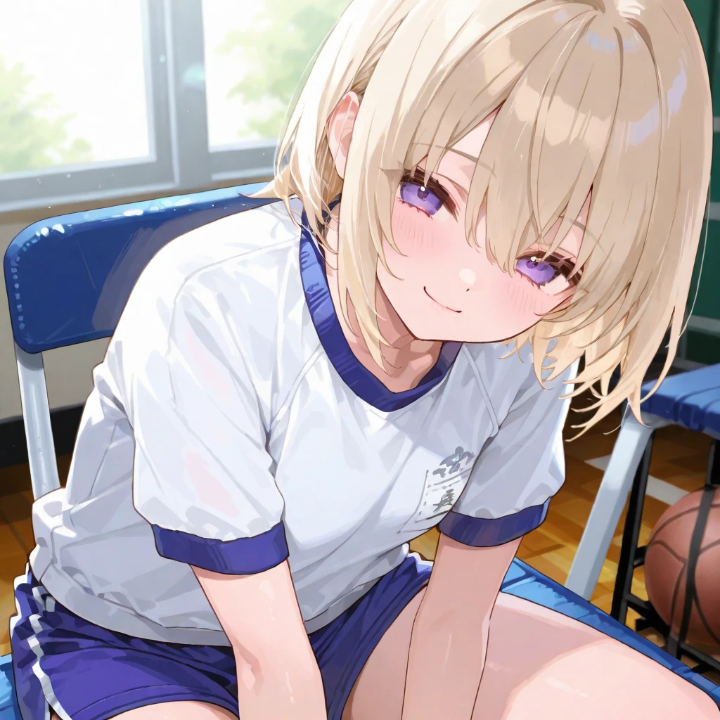 Wearing a soccer uniform with an embroidered logo、Cute girl with small breasts、Sweaty and looking happy、Lying on your back on the bed、Low - Angle、The uniform has an embroidered logo、indoor、Very protruding nipples、Pulling on clothes、The action of grabbing the chest area of one's clothes