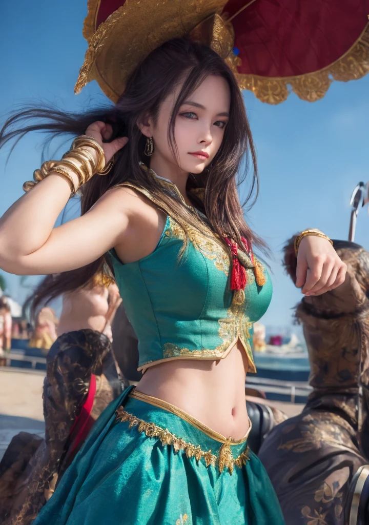 Boa hancock with dragon ball pee armor