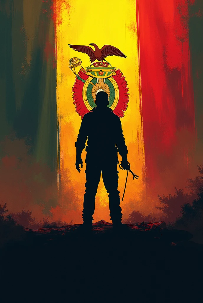I want you to pay tribute to the heroes of Bolivia, use the colors of the flag, patriotic symbols, I want an emotional and patriotic tribute