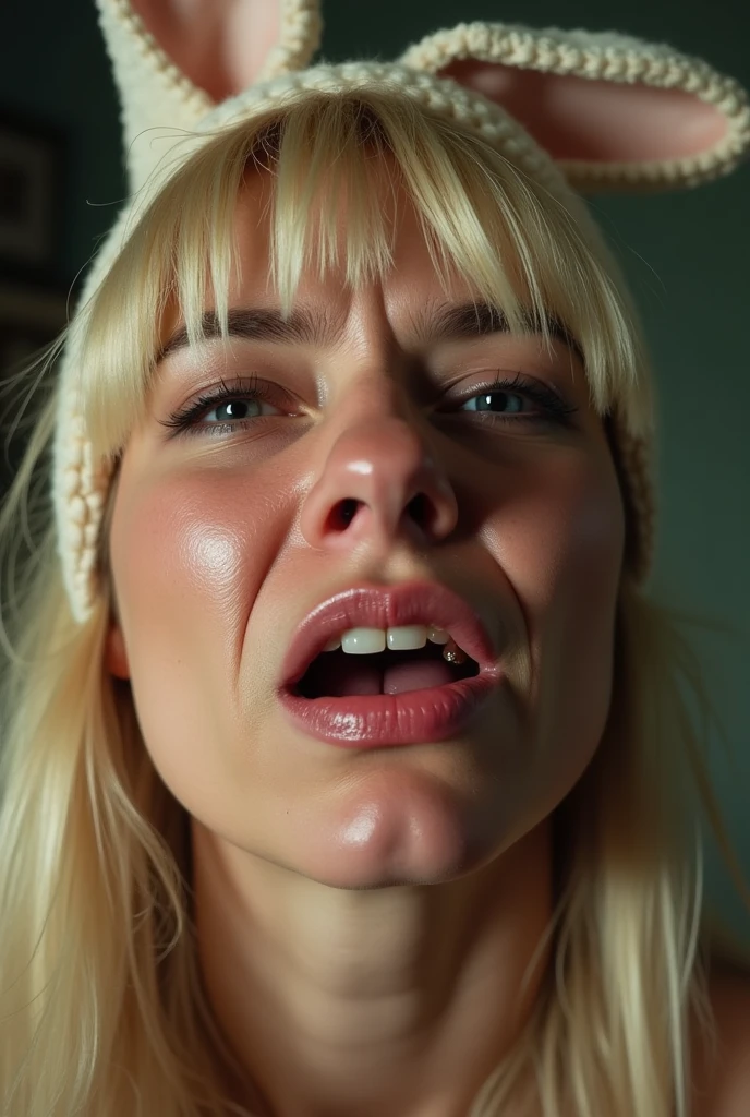 Melissa Rauch licking glass