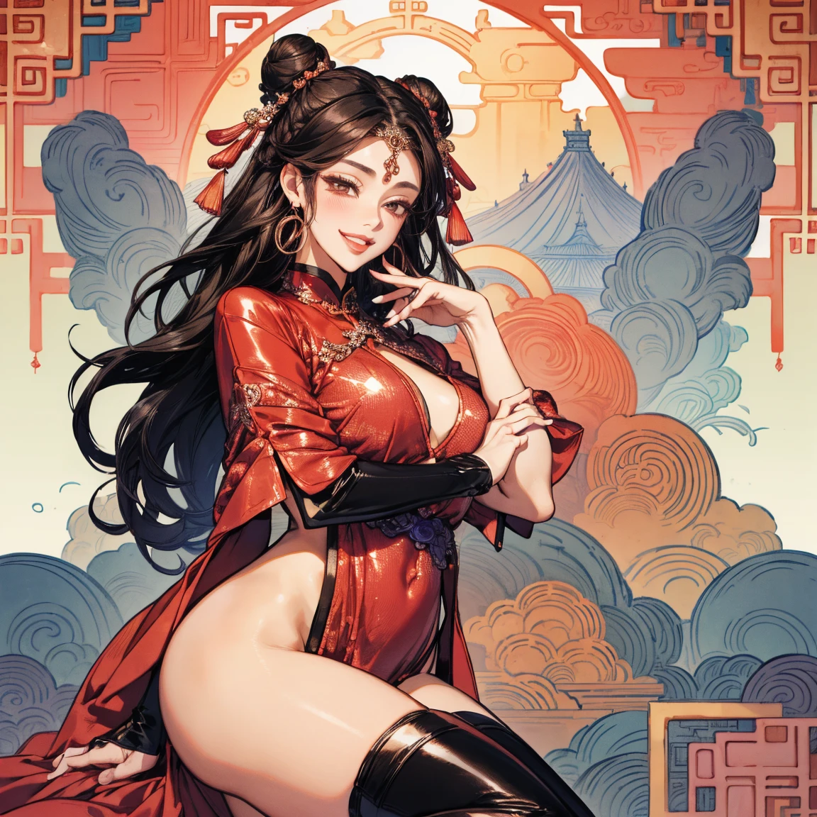 beautiful busty Asian oni