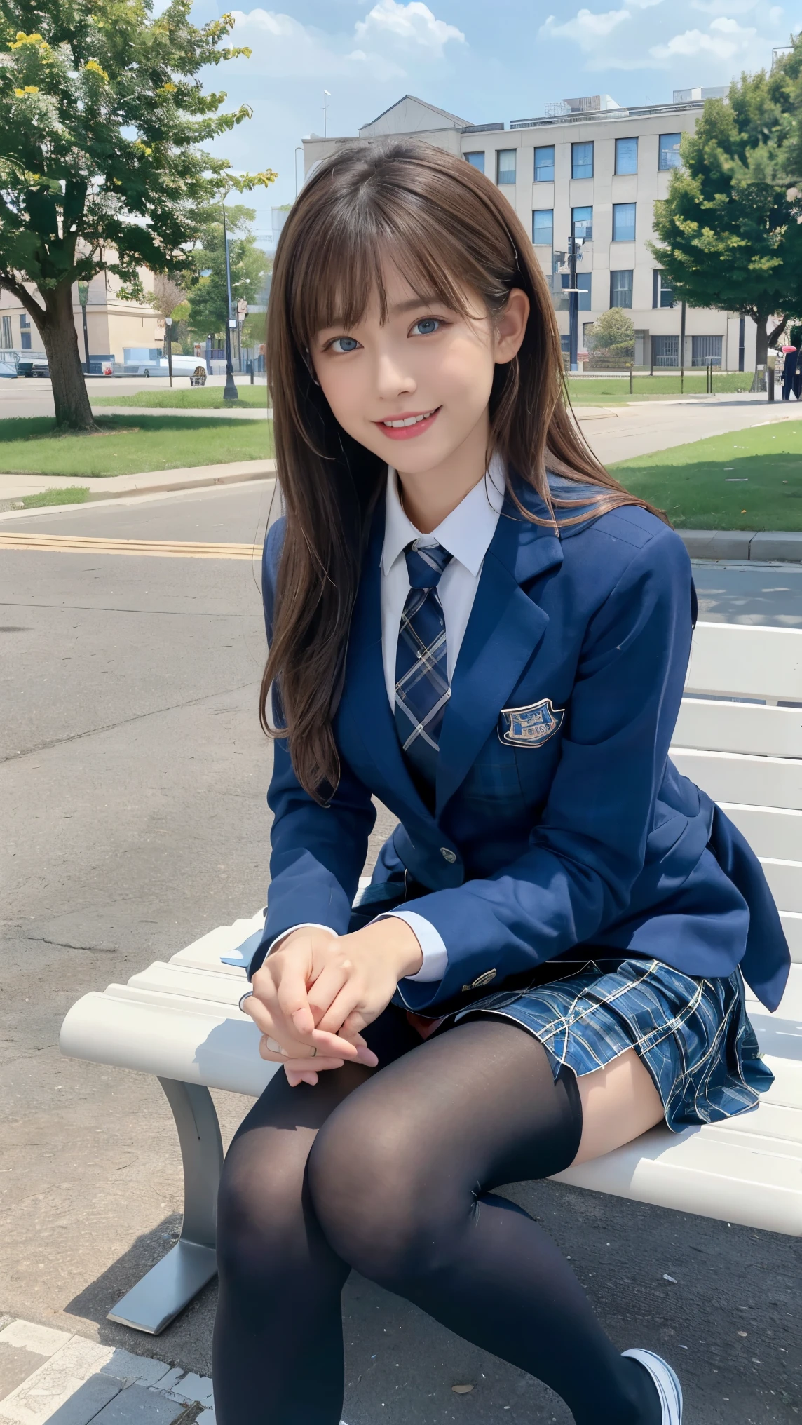 Cute Girls、high school girl、Idol、uniform、mini skirt、See-through、Cat ear、sit