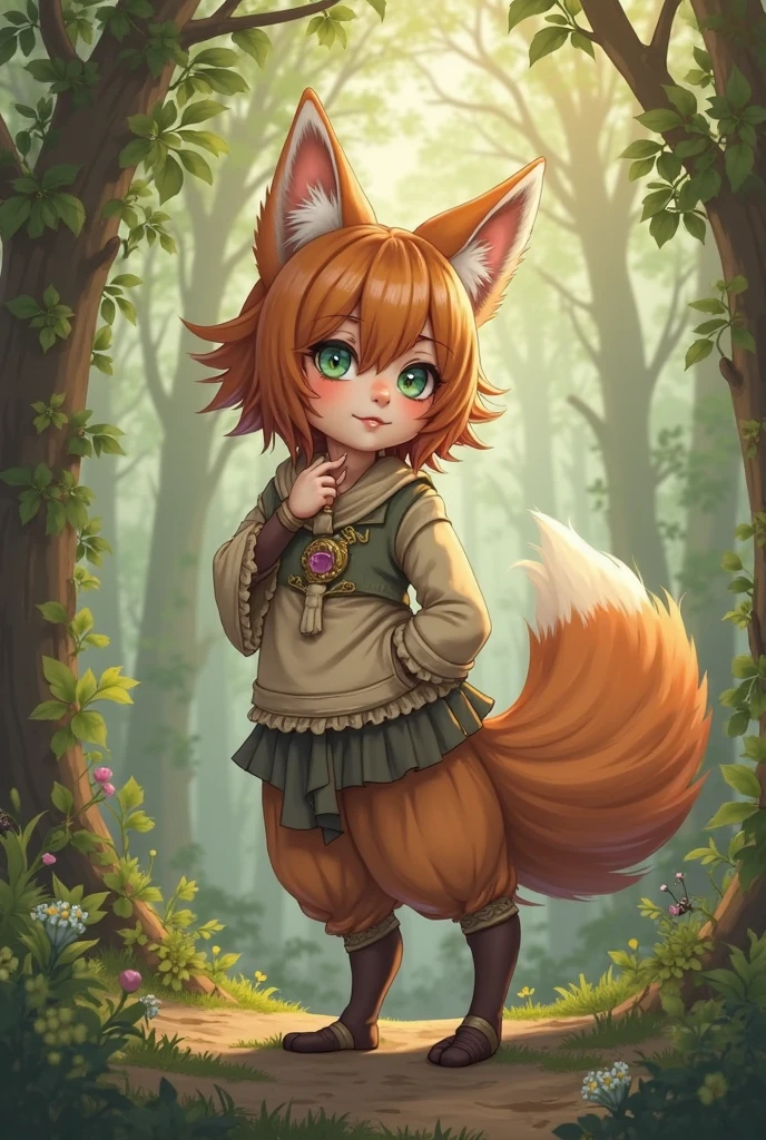 Fairy tale picture book,Super cartoon,Two-dimensional picture,fox ear,fox tails,Q version of little sister and her friends,Dreamy,high qulity,16K resolution,(best qualtiy),(tmasterpiece),super-fine,Detailed pubic hair,Accurate