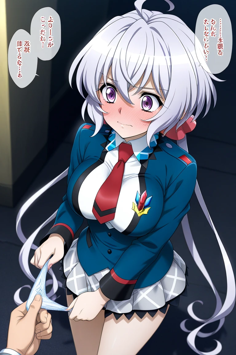 all intricate details, cientificamente: perfect body, girl 1, (masterpiece, best quality:1.2), illustration, solo, 1girl view, short hair, white hair, green eyes, short green blazer, black miniskirt, detailed background, looking at viewer, hair ornaments, indoors, sexy pose, front angle