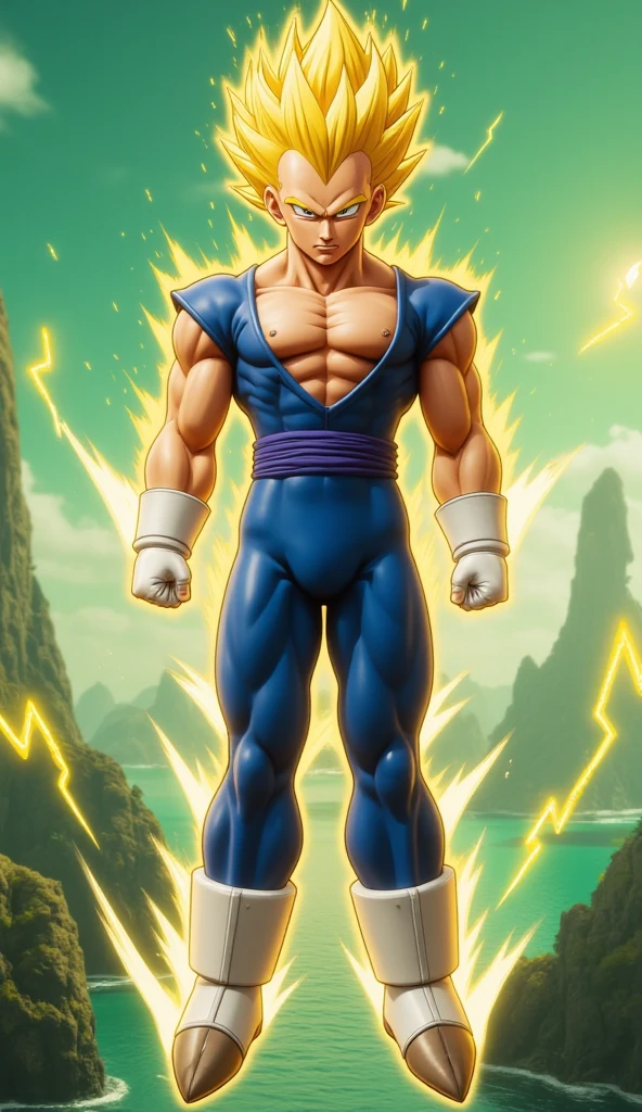 Vegeta with Sasuke Uchiha clothes