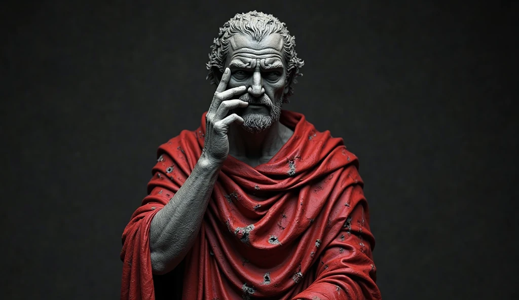 Oracle and doctor holding a skull, Giovanni Baglione, baroque painting, Chiaroscuro, dark atmosphere and mood