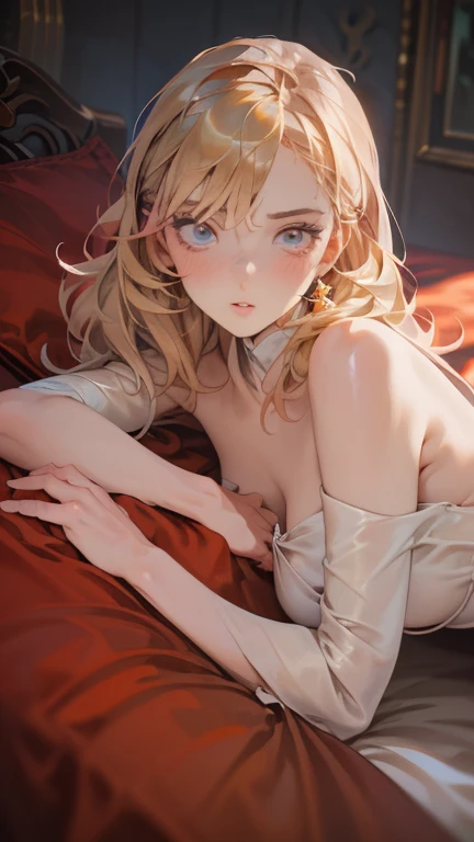 { masterpiece : best quality : high resolution : unity 8k wallpaper : illustration : beautiful detailed eyes : extremely detailed face : perfect lighting : extremely detailed CG : perfect hands : perfect anatomy } { nsfw : hentai } { in a creepy dark bedroom : messy : dirty : dark environment } { Misa Amane : perfectly shape breast : naked : perfectly fit body : expressionless : closed eyes : waking up } { sitting down : on the bed }