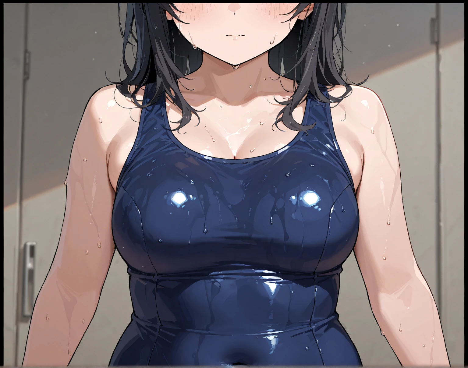 ((Masterpiece, best quality, high quality, highly detailed background)), ((wooden house:1.3, on the bed, (indoor), village, blue sky:1.3)), ((Nausicaa, mature female, (school swimwear:1.3), large breasts:1.3, nipples), ((reverse cowgirl position, straddling, facing the viewer, 1boy, 1girl, sex, penis, (motion lines), pov)), ((irritated, closed mouth, looking at viewer))
