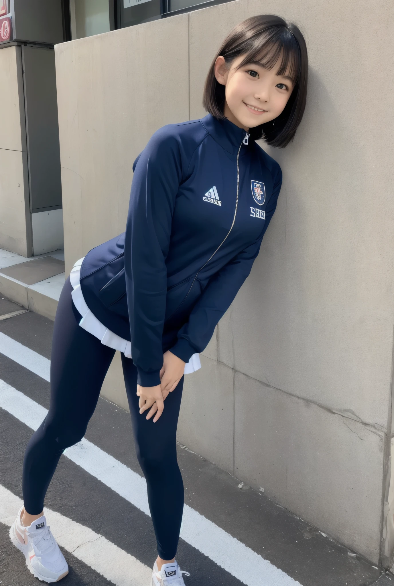 8K、Ultra Detail、フォトReal、Realistic and accurate depiction、Realistic and accurate human anatomy、High resolution、Highest quality、Japanese、Real、Ultimate Girl、Perfect figure、whole body、cute、ランダムでcuteヘアスタイル、Sportswear、Random color bloomers、Sporty girl wearing bloomers、 figure、、Gym suit、Primary school students