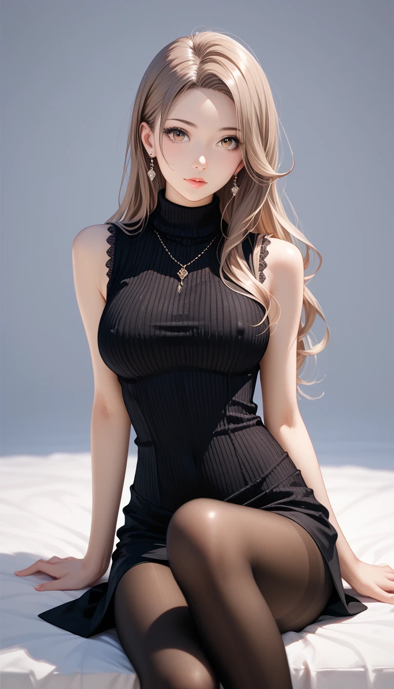 a woman in a black dress with a black purse, anime girl wearing a black dress, ( ( misa amane # ) ), marin kitagawa *, seductive anime girl, marin kitagawa, she is wearing a black dress, beautiful alluring anime woman, glamorous ma4in kitagawa, anime woman, beautiful anime woman, in dress