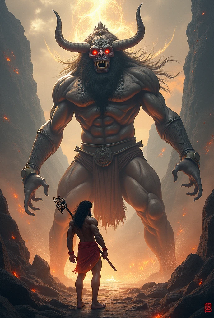 Hanuman ji is fighting with ravan