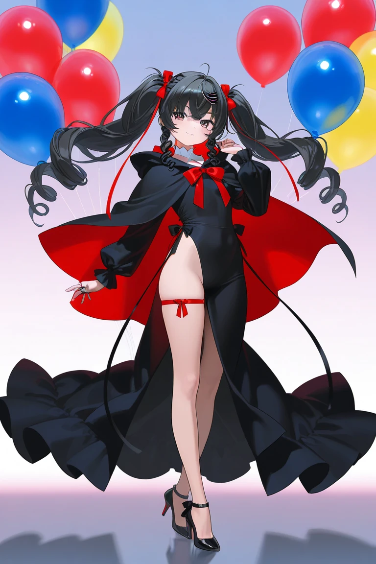score_9, score_8_up, score_7_up, a girl is standing in a dark ruins at the moonlight, dancing, standing on one leg, arms up, upper body,
cereza, cone hair bun, single braid, round eyewear, jewelry, thighhighs, vertical stripes, bow, ribbon, puffy sleeves, frilled leotard,
<lora:cereza_xl_v2_w1:.9>