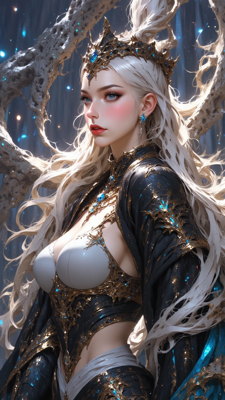 un primer plano de una mujer con un vestido con un pecho grande, Artgerm extremadamente detallado, 2. 5 d cgi anime fantasy artwork, Fanart Mejor ArtStation, Arte WLOP, Detailed fantasy art, WLOP | Artgerm, Arte de Wlop, WLOP RossDraws, Arte detallado de alta calidad 8K, Guweiz en Artstation Pixiv