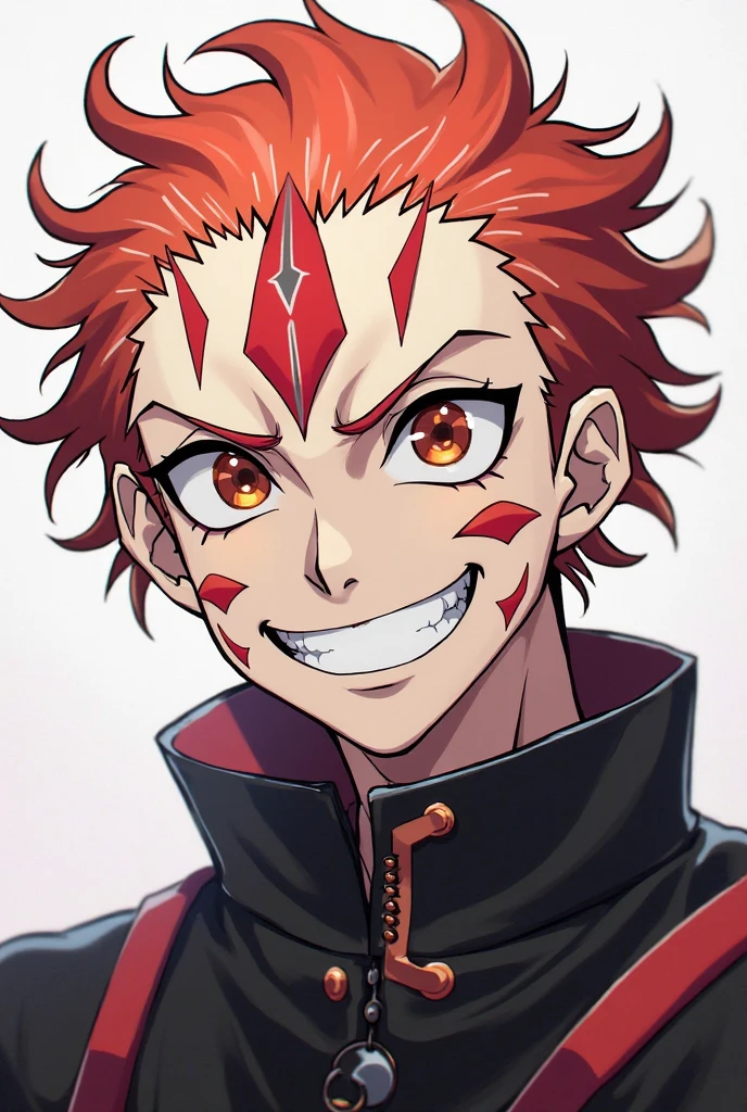  , marle
High quality ,  best quality , masterpiece,  High Resolution , anatomically correct,anime Coloring
1girl,solo,Cool woman, handsome woman, beauty in men's clothing
, dark-skinned female, yellow eyes, short hair, red hair, yellow hair, multicolored hair, single sidelock, large breasts, toned
, , earrings,red kimono(long sleeve), Japanese clothes,
, Japanese-style room
looking at viewer,close up,from above,upper body, three quarter view, dutch angle
 , smile,open mouth,
,double v
