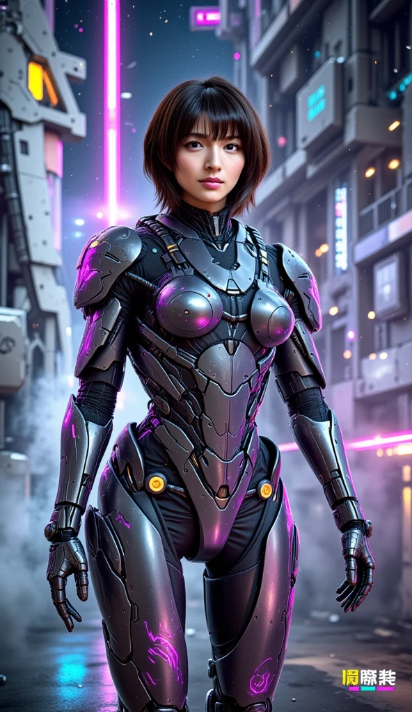 1girl,Cyber Suit、Combat Suit、Computer system merged with a giant octopus、Server, Defense Structure Morphology、Computer Boards Protruding from All Sides、 Strange Auroral Glow、Dressed in work clothes、Equipped with Adjustment Devices、Mother Computer、Fractal Electronic Circuitry、Laser beam、Defensive stance、((Octopus-shaped alien))、((((Fight tentacles))))、