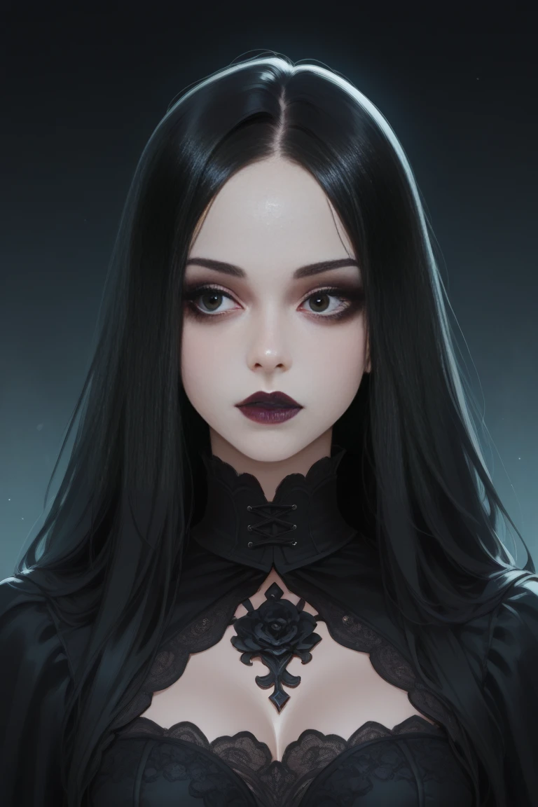 super detailed face, perfect anatomy, NSFW, Gothic and luxurious, Grandes guide, slim full body 1.2 3D