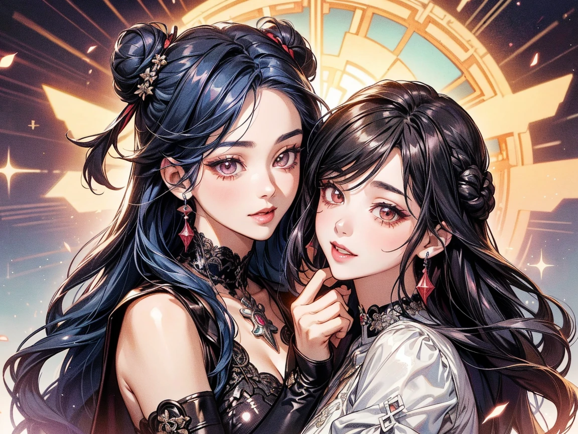 One beautiful girl、Crying Mole、Mole on the mouth、Gummy Smile、Hands behind your head、Beautiful breasts、Dark blue negligee、Black Hair、High ponytail、dusk、super high quality、Final Resolution、Best assembly、Correct body structure、High angle