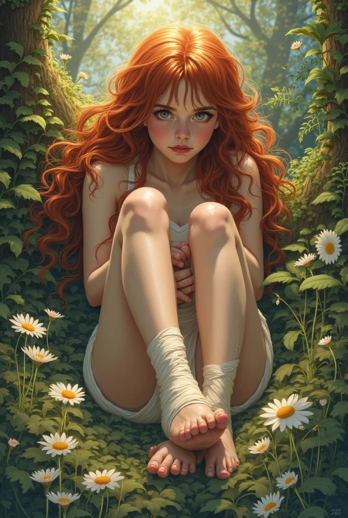1girl, solo, full body, (masterpiece:1.21), (best quality:1.2), colorful, (illustration:1.2), (cinematic lighting:1.1), (naked:1.21), (spread legs:1.1), nsfw
In this whimsical and fantastical garden, the scene is illuminated by a rainbow of (colorful fireflies), dancing and fluttering in the air. The garden is decorated by a gentle (drizzle), creating a misty and ethereal atmosphere. In the center of the scene, there is a single girl, an extremely delicate and beautiful girl, with cute features and an innocent expression. Her long hair is flowing with the wind. She naked, spread legs, highlighting her delicate curves.
The lighting is very delicate and beautiful, creating a soft and warm glow that highlights the water, making it sparkle like diamonds. The finest grass is also illuminated, creating a lush and verdant carpet. The garden is surrounded by colorful flower fields, with blooms of every color and shape. (Colorful butterflies), of every shade and size, can be seen fluttering around the scene, adding to the overall sense of wonder and magic. (look ai viewer),A blush can be seen on her nose, and her mouth is slightly open, adding to the overall sense of innocence and youthfulness. Falling petals can be seen floating around her, adding to the overall sense of romance and beauty. A gentle wind is blowing through the scene, making the leaves rustle and the flowers sway, adding to the overall sense of movement and life. This is a scene of pure wonder and magic, filled with color and beauty, where the viewer can lose themselves in the enchanting and captivating world.