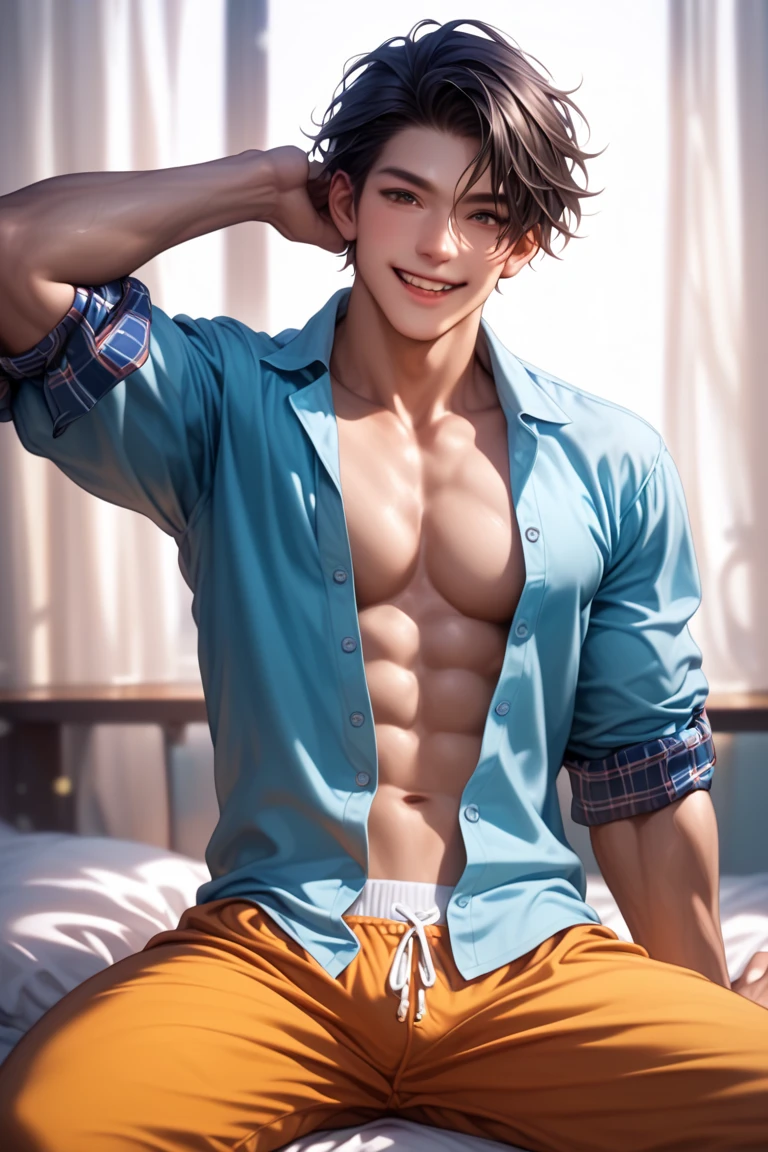 Boy removing his shirt 