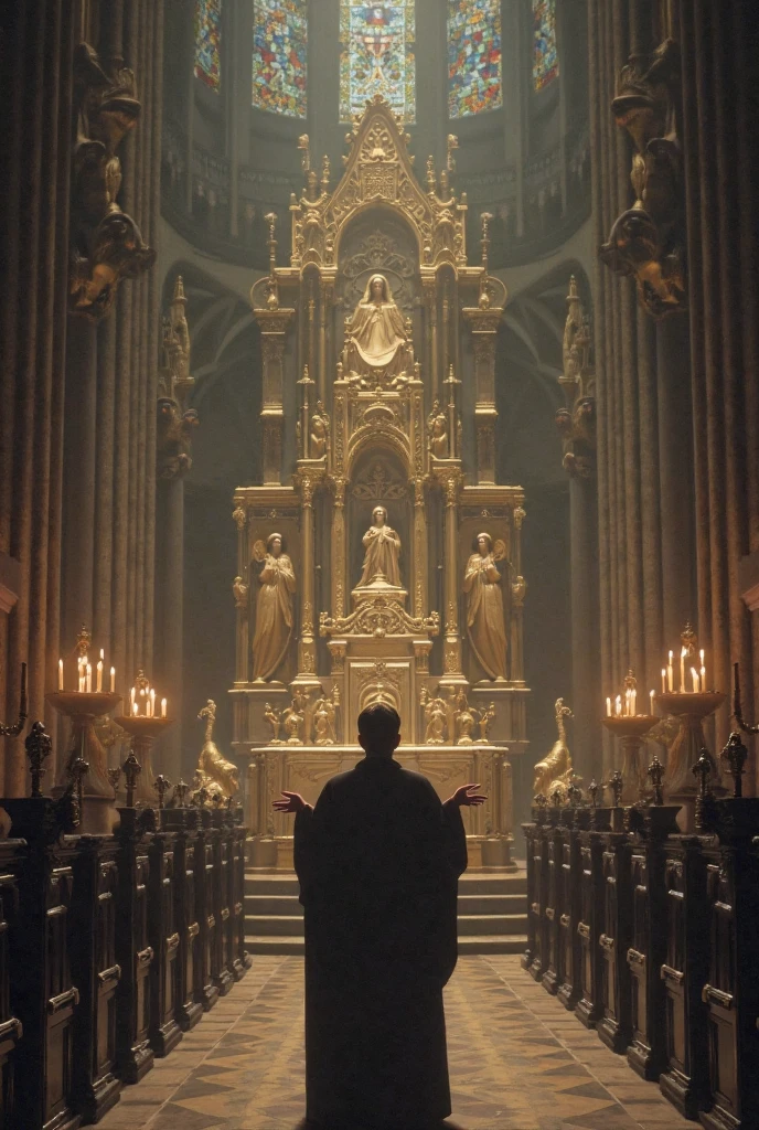 "The art of The Last Judgment inspired by the dramatic style of British artist John Martin." many people devotional christian