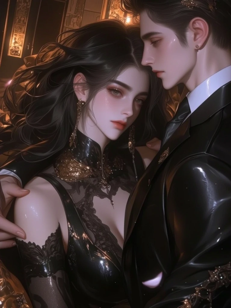 (tmasterpiece:1.2,HighestQuali,A high resolution),full bodyesbian,Slim boy:0.7. Having sex with your mistress,femele:1.2(Girl at the top,Mistress dominates boy,Mistress hangs on boy and hands boy's neck to:1.6)。 (cinmatic lighting)