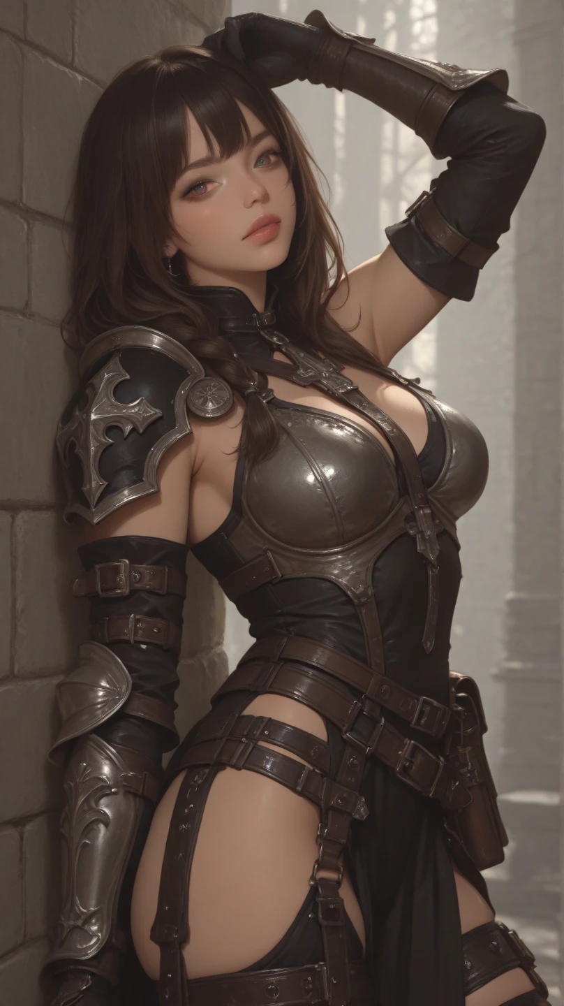 (( masterpiece : 1.2 )), ((8k res )), ((ultra-detailed , ultra realistic : 1.2)) ,clean images ,(( Portrait of a female queen half body wearing sexy dark armor ,ready for war , photo realistic , background : battleground, ruined city, blazing fire )) , colossal boobies , nice butt , nice thigh ,(( sexy bikini armor )) sexy knight , sexy succubus ,sexy wizard , ((pretty asian face)) , pretty eyes , ( sexy pose ) , seduced face , camera from below , seduced pose , dynamic pose .