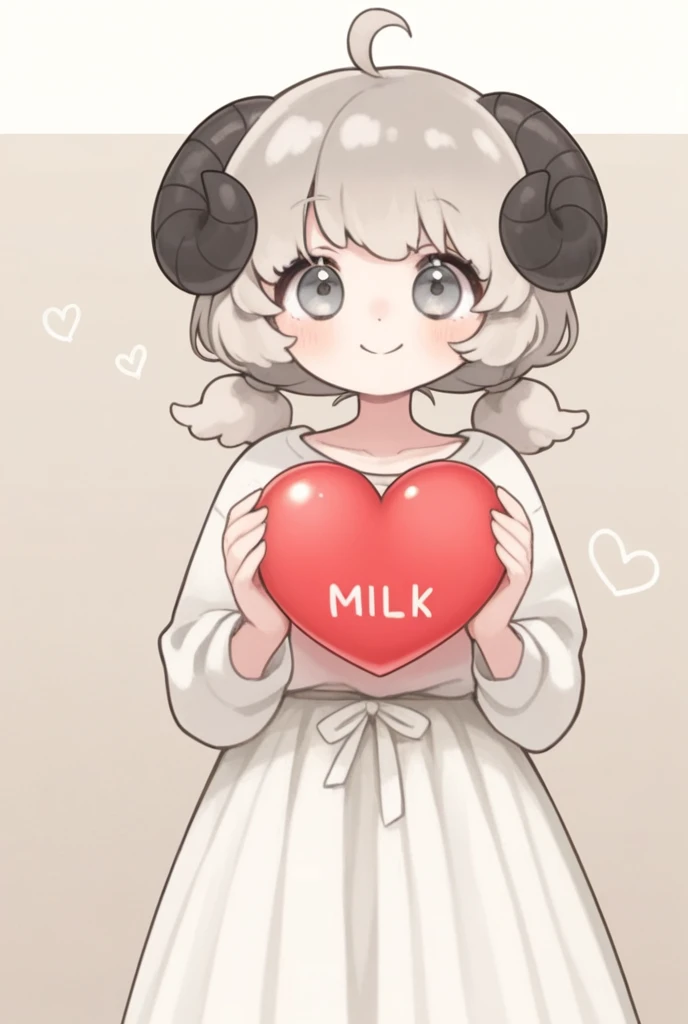 IMVU, pink hair, pink heart eyes, white round glasses, pale skin, white and pink cow ears, white horns with pink bows, fuzzy white jacket with pink spots, pink cowbell choker, kawaii, soft, high quality, masterpiece, 8k