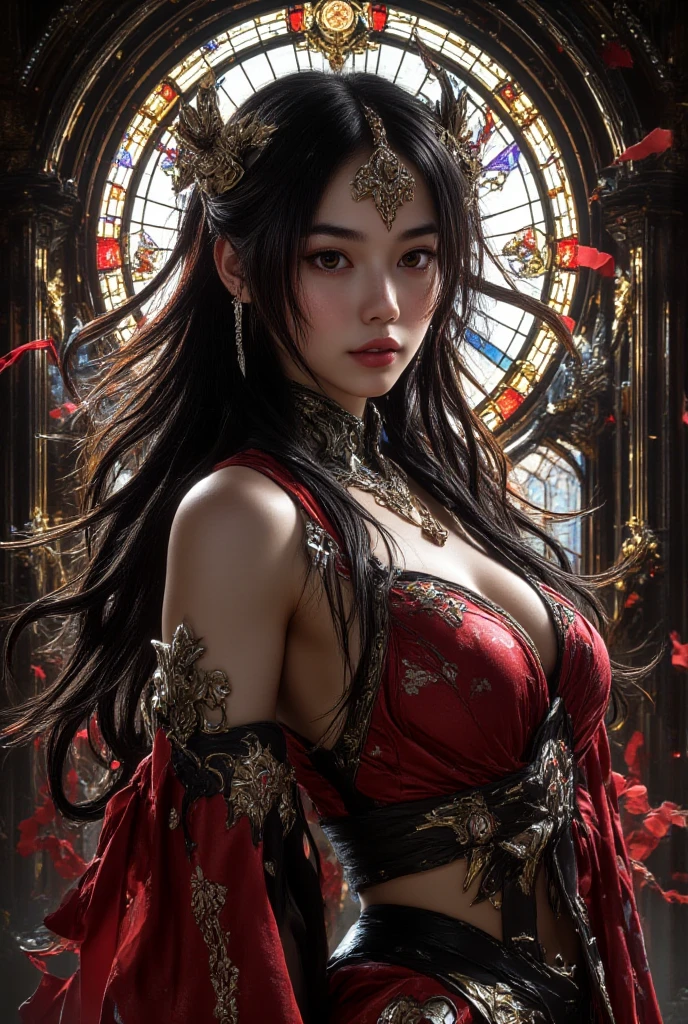 Un primer plano de una mujer con cabello largo y negro con un vestido blanco, ulzzang, maquillaje popular de Corea del Sur, Modelo IG | Artgerm, Chica coreana, Yanjun Chengt, inspirado por Yanjun Cheng, maquillaje coreano popular, Retrato Jisoo Blackpink, Hermosa joven coreana, Hermosa mujer surcoreana, Beautiful aesthetic face, Hermosa joven coreana
