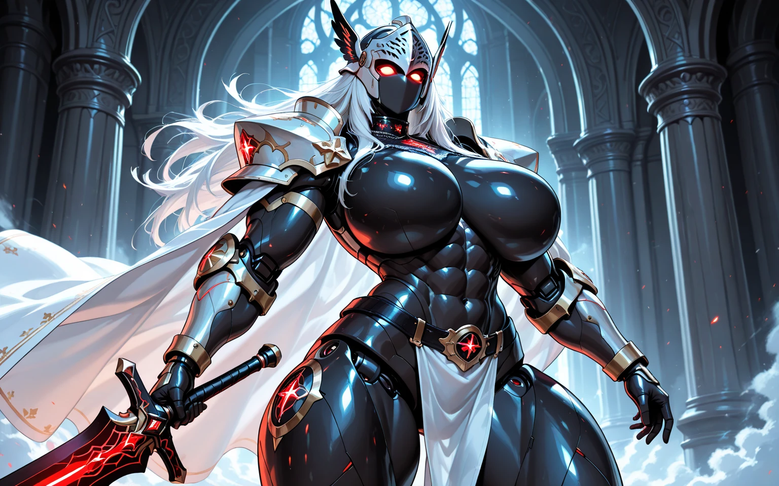 (chest covered)(smile)Gray skin, pale golden hair and violet eyes. They prefer clothing of white and silver with cloaks of deep blue or purple,village background, huge_knockers, ((very precise detailed)), ((highres)