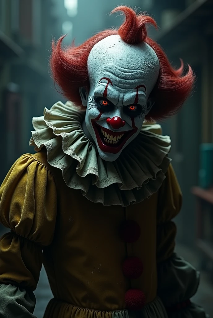A PICTURE OF A NOT SWEET CLOWN