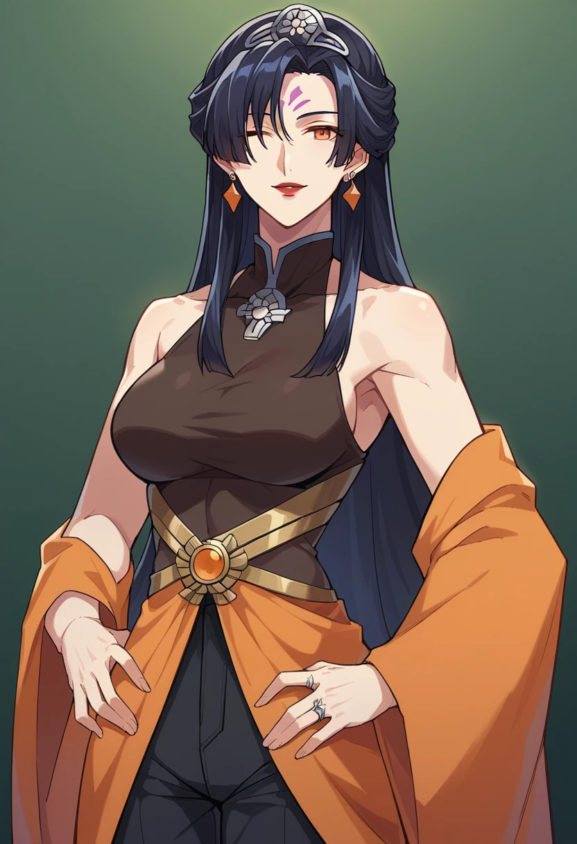 kimono, off shoulder bare shoulders, cleavage, areolae, areola slip, 1girl, toned, medium breasts, makioze, <lora:makioze-lora:0.7>, perfect face, deep detailed eyes,