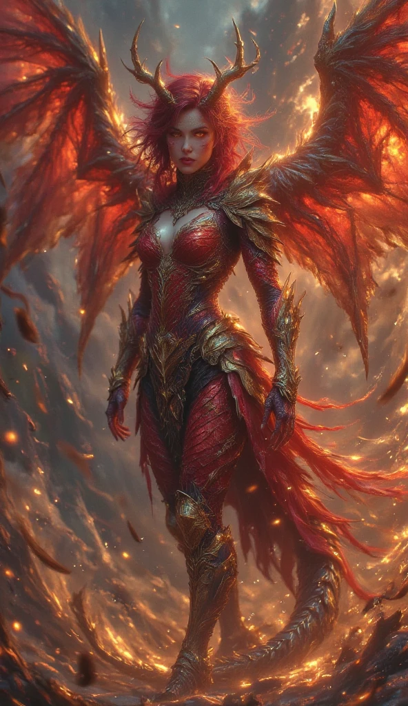 Britney Spears with red hair and wings, full body devil woman, full body portrait of jean grey, appears as the fire goddess, a dark phoenix, Flying Scarlet Phoenix, seraphim, hahaha, emitting an evil red aura, full body view, basic devi, full body savage devilman, Red aura, best quality, realisitic, realisitic, award-winning illustration, (Highly detailed texture of face and skin), (all-body), (Complicated Detail: 1.2), (fine-details), (Complicated Detail), (Cinematic Lights, luz de fundo de best quality), Sharp lines, sharp focus, offcial art, unity wallpaper 8k, absurdrez, unbelievably absurd, huge filesize, ultra-, Fantasyart, RTX,((close-up photos from the award-winning studio)), , (escape), , perfect hands, beautiful detailed eyes, face perfect

