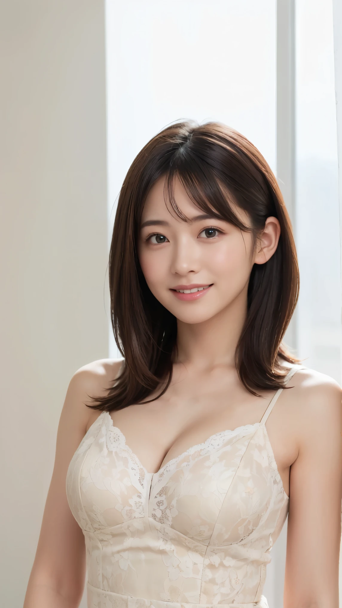 masterpiece, high quality,16K,8K,beautiful,Get used to it,Exquisite,extremely Get used to it, finely Get used to it, high quality, insanely Get used to it, ultra Get used to it, Ultra-high resolution, high quality, beautiful face, Japanese, Browsing Caution,(lingerie:1.3),Wet,She is short,A woman holds her breasts with both hands, Rainy night、Illuminated by the neon lights of the bustling downtown area.,Shiny skin,Detail Skin,It gives me goosebumps,A small smile