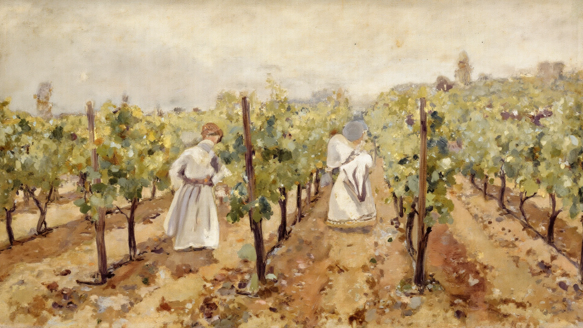 <lora:Theodore Robinson Style:1>Theodore Robinson Style - Painting, American Impressionism Art