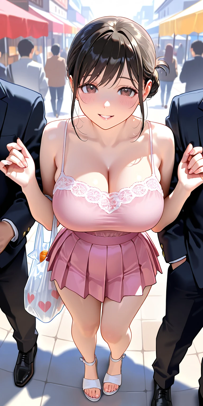 1 boy, 1 girl, Press, (ass grab), ((lace bra)), blush, breast, canine, hetero, , table, sex, in room, lens flare, window, smile, hanging traffic lines,lush,nude,hanging breast