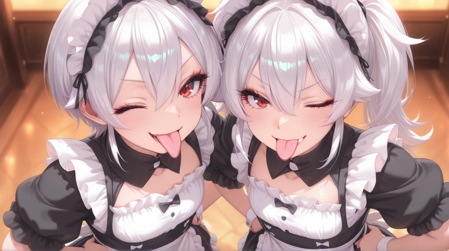 Silver hair twintails　Big Breasts　Beauty　beautiful girl　Black Lingerie　Black garter belt　Black knee socks　nude　Blowjob　Deepthroat　Milky White　sperm　Lewd　Bukkake　Sticky　Double Peace　Ahegao　Lick　tongue　Drooling　Squirting　Black enamel　Black high heels　Black Bondage　Cunnilingus　Kime sex　Going crazy　Climax　Crimson Eyes　Nipple piercing　Breast milk　　　
